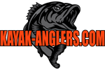 Kayak Anglers Logo with Largemouth Bass